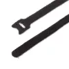 StarTech.com Abraçadeiras de Cabo em Velcro de 6in – Pack de 50 – Preto – Abraçadeiras Reutilizáveis – Ajustáveis e Flexíveis – Organizador de Cabos/Enrolador para Gestão de Cabos – Abraçadeiras de Laço de Arame