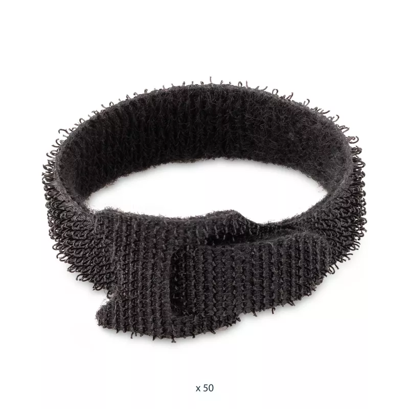 StarTech.com Abraçadeiras de Cabo em Velcro de 6in – Pack de 50 – Preto – Abraçadeiras Reutilizáveis – Ajustáveis e Flexíveis – Organizador de Cabos/Enrolador para Gestão de Cabos – Abraçadeiras de Laço de Arame