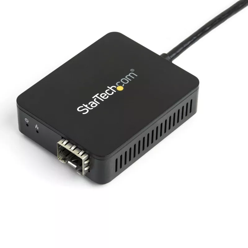 StarTech.com Conversor USB 3.0 para Fibra Ótica – Adaptador USB para Open-SFP Compacto – Adaptador de Rede USB para Gigabit – Adaptador de Fibra Ótica USB 3.0, Compatível com Fibra Multimodo (MMF)/Monomodo (SMF)