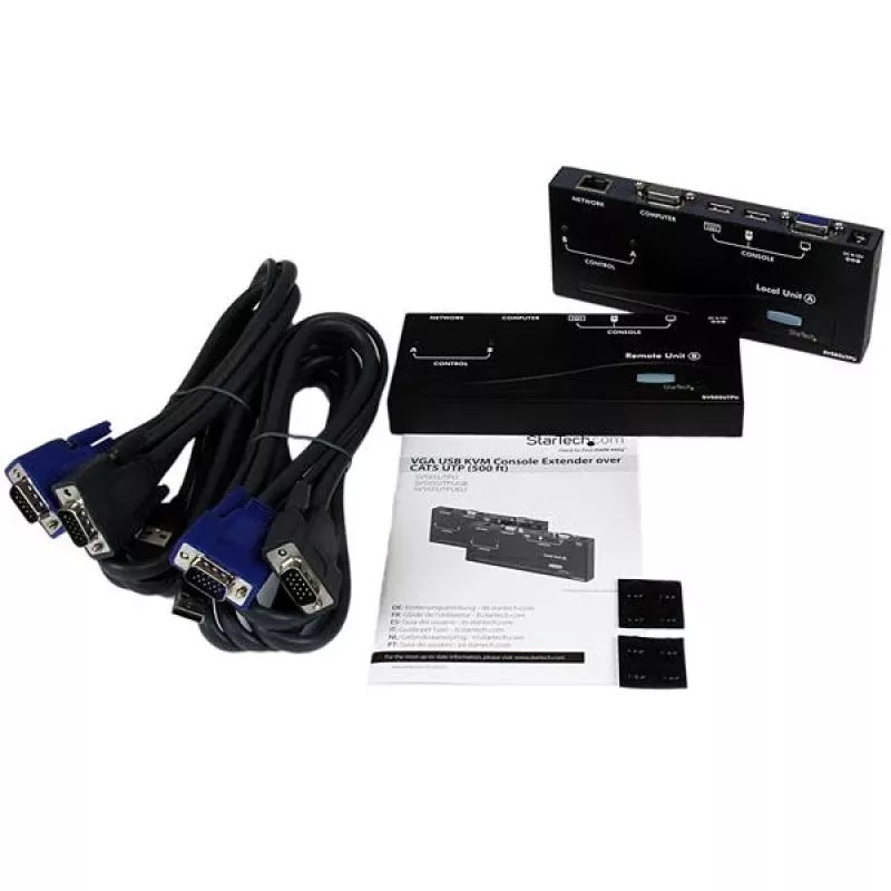 StarTech.com Extensor de Consola KVM USB VGA sobre CAT5 UTP (500 ft)