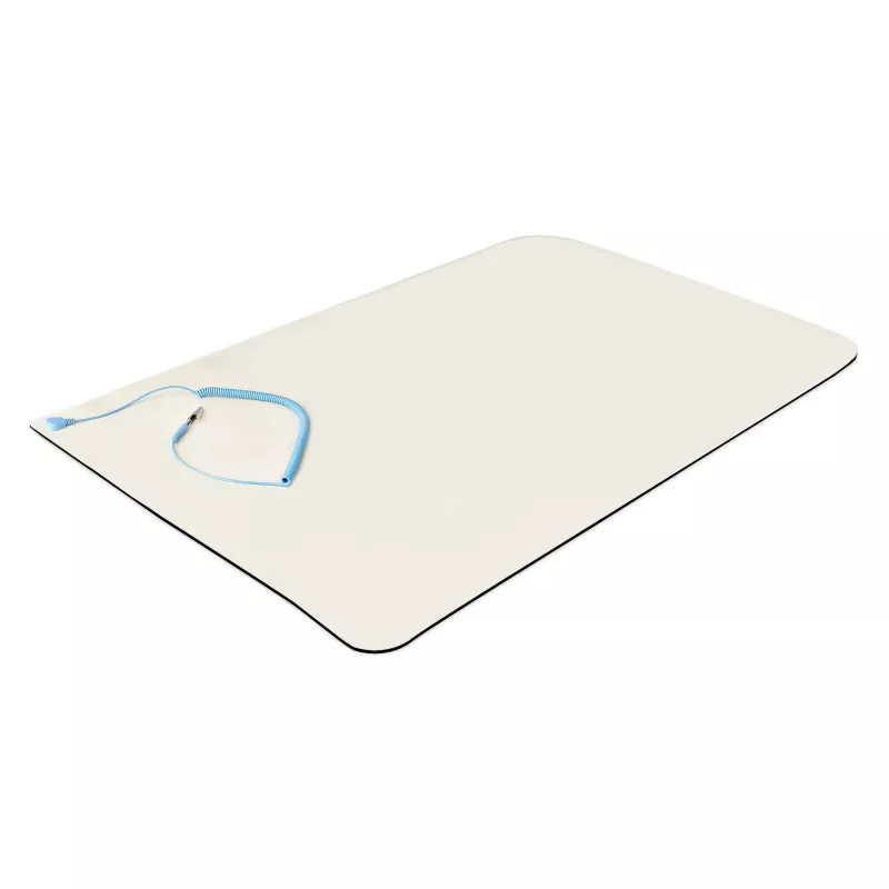 StarTech.com Tapete Antiestático, Tapete ESD para Reparação de Eletrónica, Tapete Antiestático de Mesa/Secretária com Cabo de Terra Removível, ANSI/ESD S 4.1, Base de Trabalho/Tapete Termoplástico Flexível, 60 x 120 cm
