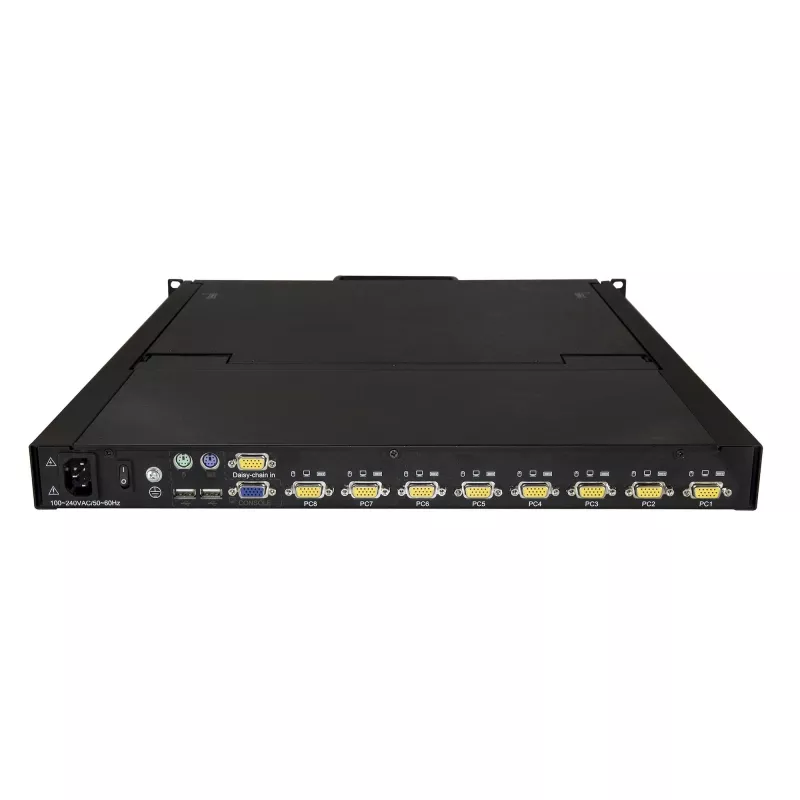StarTech.com Consola KVM para rack de 8 portas com cabos de 1,8 m – Switch KVM integrado com monitor LCD de 19 polegadas – Gaveta KVM LCD 1-HE-LCD-KV totalmente equipada – OSD-KVM – Durável, 50.000 horas MTBF – Suporte USB + VGA