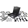 StarTech.com Consola KVM para rack de 8 portas com cabos de 1,8 m – Switch KVM integrado com monitor LCD de 19 polegadas – Gaveta KVM LCD 1-HE-LCD-KV totalmente equipada – OSD-KVM – Durável, 50.000 horas MTBF – Suporte USB + VGA