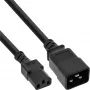 InLine Cabo Adaptador de Corrente, IEC-60320 C20 para C13, 3x1,5 mm², máx. 10 A, 1 m