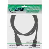 InLine Cabo Adaptador de Corrente, IEC-60320 C20 para C13, 3x1,5 mm², máx. 10 A, 1 m
