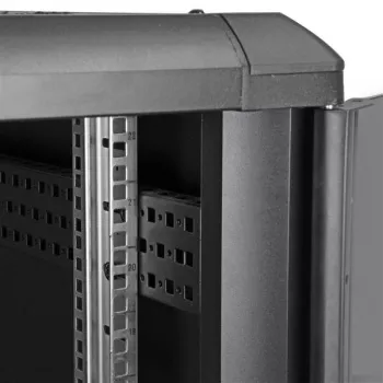 StarTech.com Armário de Servidor 22U de 4 Postes, Armário de Dados de 19 Polegadas com Fecho para Equipamento de Computador/AV/IT, Armário de Rede de Escritório/Casa com Rodas e Calhas de Montagem Ajustáveis