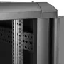 StarTech.com Armário de Servidor 22U de 4 Postes, Armário de Dados de 19 Polegadas com Fecho para Equipamento de Computador/AV/IT, Armário de Rede de Escritório/Casa com Rodas e Calhas de Montagem Ajustáveis