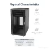 StarTech.com Armário de Servidor 22U de 4 Postes, Armário de Dados de 19 Polegadas com Fecho para Equipamento de Computador/AV/IT, Armário de Rede de Escritório/Casa com Rodas e Calhas de Montagem Ajustáveis