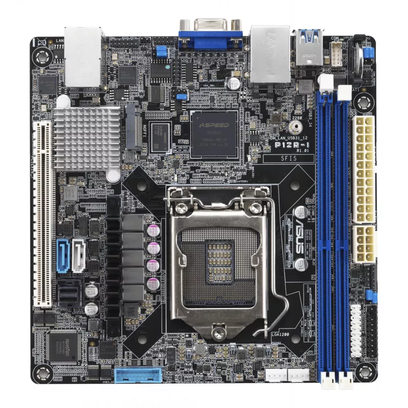 ASUS P12R-I/ASMB10 motherboard para servidor, Mini-ITX, LGA 1200, Intel C252
