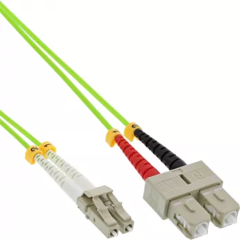 Cabo de fibra ótica duplex LC/SC InLine 50/125 µm OM5 2 m