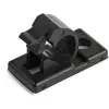 StarTech.com 100 clipes de gestão de cabos autocolantes preto – organizador de cabos de rede/Ethernet/secretária/computador – suporte adesivo para cabos/fios – clipe autocolante de nylon UL/94V-2 com certificação de resistência ao fogo