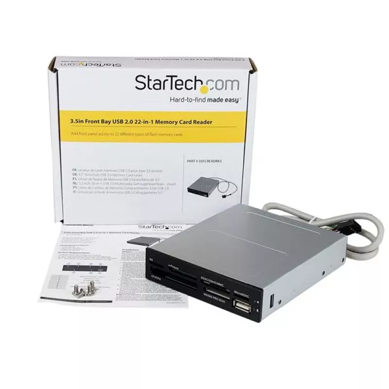StarTech.com Leitor/gravador interno multiformatos USB 2.0 – SD microSD CF
