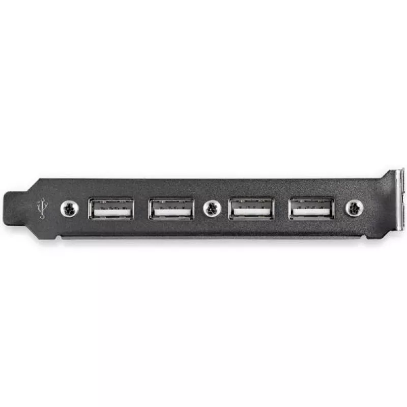 StarTech.com USBPLATE4 adaptador de ranhura USB 2.0 de 4 portas fêmea com 2 conectores de 10 pinos para placa-mãe