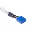 StarTech.com USBPLATE4 adaptador de ranhura USB 2.0 de 4 portas fêmea com 2 conectores de 10 pinos para placa-mãe