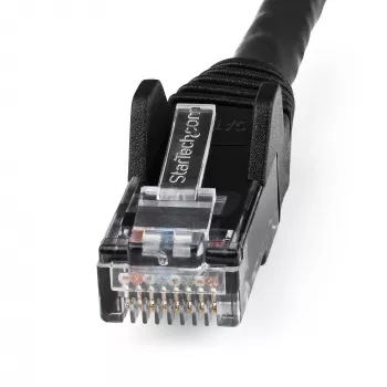 StarTech.com Cabo Ethernet CAT6 de 3 m – LSZH (baixo teor de fumo, isento de halogéneos) – 10 Gigabit 250 MHz 100 W PoE RJ45 10GbE UTP cabo de rede patch, proteção da patilha com alívio de tensão – preto, CAT 6, ETL verificado, 24AWG