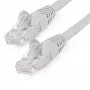 StarTech.com N6LPATCH1MGR cabo de rede Ethernet CAT6 de 1 m, LSZH, 10 Gigabit, 650 MHz, 100 W PoE, RJ45 UTP, sem ganchos, verificado pela ETL, 24AWG, cinzento
