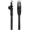 StarTech.com N6LPATCH50CMBK cabo de rede Ethernet CAT6 de 50 cm, LSZH, 10 Gigabit, 650 MHz, 100 W PoE, RJ45 UTP, sem ganchos, verificado pela ETL, 24AWG, preto