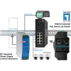 Switch gerido LevelOne Hilbert 10 portas Industrial Gigabit PoE Smart Lite Switch