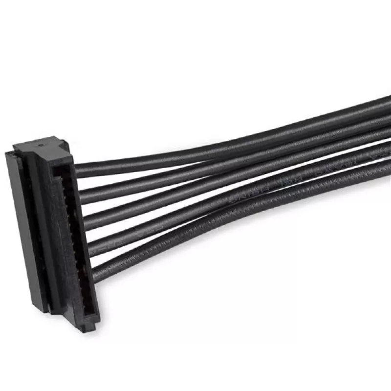 StarTech.com Cabo adaptador divisor de alimentação SATA 4x, SATA 15 pinos, 4 x SATA, 0,4 m, macho, fêmea, preto