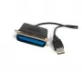 StarTech.com Adaptador USB para impressora paralela de 6 ft - M/M, preto, Centronics, USB A, 1,9 m, macho/macho, USB A, Centronics 36