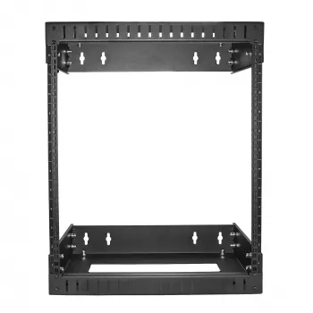 Armário de rede StarTech.com 12U 19 polegadas para montagem na parede - profundidade ajustável 12-20 polegadas 2 postes rack open-frame para sala de servidores para AV/dados/IT/comunicação/equipamento informático/switch com porcas gaiola e parafusos