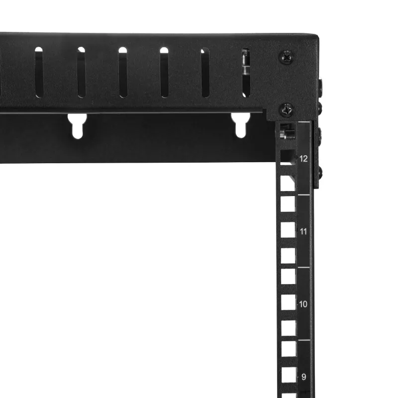 Armário de rede StarTech.com 12U 19 polegadas para montagem na parede - profundidade ajustável 12-20 polegadas 2 postes rack open-frame para sala de servidores para AV/dados/IT/comunicação/equipamento informático/switch com porcas gaiola e parafusos