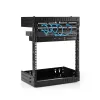 Armário de rede StarTech.com 12U 19 polegadas para montagem na parede - profundidade ajustável 12-20 polegadas 2 postes rack open-frame para sala de servidores para AV/dados/IT/comunicação/equipamento informático/switch com porcas gaiola e parafusos