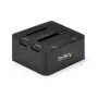 Estação de acoplamento StarTech.com Dual-Bay USB 3.0 para SATA, dock para disco rígido USB, estação de acoplamento externa 2,5/3,5 polegadas SATA I/II/III SSD/HDD, baía de disco rígido hot-swap, carregamento superior
