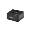 Estação de acoplamento StarTech.com Dual-Bay USB 3.0 para SATA, dock para disco rígido USB, estação de acoplamento externa 2,5/3,5 polegadas SATA I/II/III SSD/HDD, baía de disco rígido hot-swap, carregamento superior