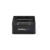 Estação de acoplamento StarTech.com Dual-Bay USB 3.0 para SATA, dock para disco rígido USB, estação de acoplamento externa 2,5/3,5 polegadas SATA I/II/III SSD/HDD, baía de disco rígido hot-swap, carregamento superior