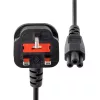Cabo de alimentação para portátil StarTech.com 1,8 m (6 ft) UK, BS 1363 para C5 (trevo), 2,5 A 250 V, 18 AWG, cabo de substituição para portátil UK, cabo de alimentação para impressora, cabo de carregamento para portátil, cabo de fonte de alimentação para portátil