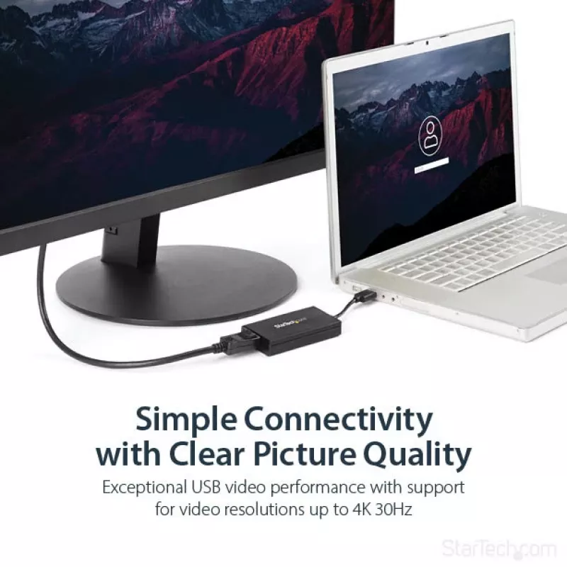 Adaptador StarTech.com USB 3.0 para DisplayPort - certificado DisplayLink - 4K 30Hz