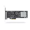 Placa de rede StarTech.com 4 portas 2,5 Gbit/s NBASE-T PCIe, Intel I225-V, placa de rede de computador de quatro portas, NIC multi-gigabit, placa LAN para servidor PCI Express, interface Ethernet para desktop