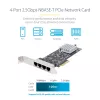 Placa de rede StarTech.com 4 portas 2,5 Gbit/s NBASE-T PCIe, Intel I225-V, placa de rede de computador de quatro portas, NIC multi-gigabit, placa LAN para servidor PCI Express, interface Ethernet para desktop