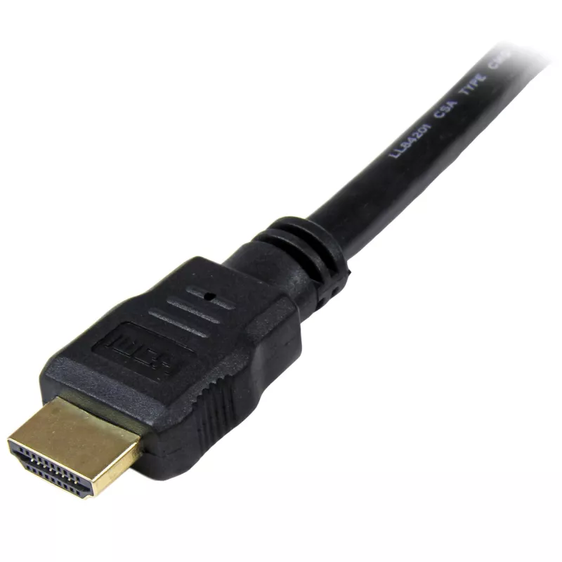 StarTech.com HDMM5M cabo HDMI de alta velocidade de 5 m (16,4 ft), Ultra HD 4K x 2K, HDMI 1.4, contactos banhados a ouro, 28AWG, macho/macho, preto