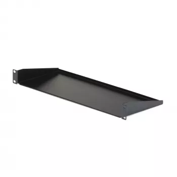 StarTech.com CABSHELF1U prateleira 1U para rack de servidor, prateleira fixa em cantilever para rack/armário de 19 polegadas, 17,7 cm (7 polegadas) de profundidade, capacidade de 15 kg (33 lb), com porcas de gaiola e parafusos, preta