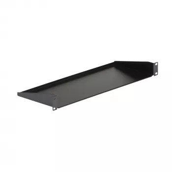 StarTech.com CABSHELF1U prateleira 1U para rack de servidor, prateleira fixa em cantilever para rack/armário de 19 polegadas, 17,7 cm (7 polegadas) de profundidade, capacidade de 15 kg (33 lb), com porcas de gaiola e parafusos, preta