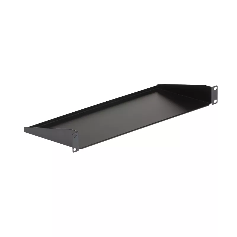 StarTech.com CABSHELF1U prateleira 1U para rack de servidor, prateleira fixa em cantilever para rack/armário de 19 polegadas, 17,7 cm (7 polegadas) de profundidade, capacidade de 15 kg (33 lb), com porcas de gaiola e parafusos, preta