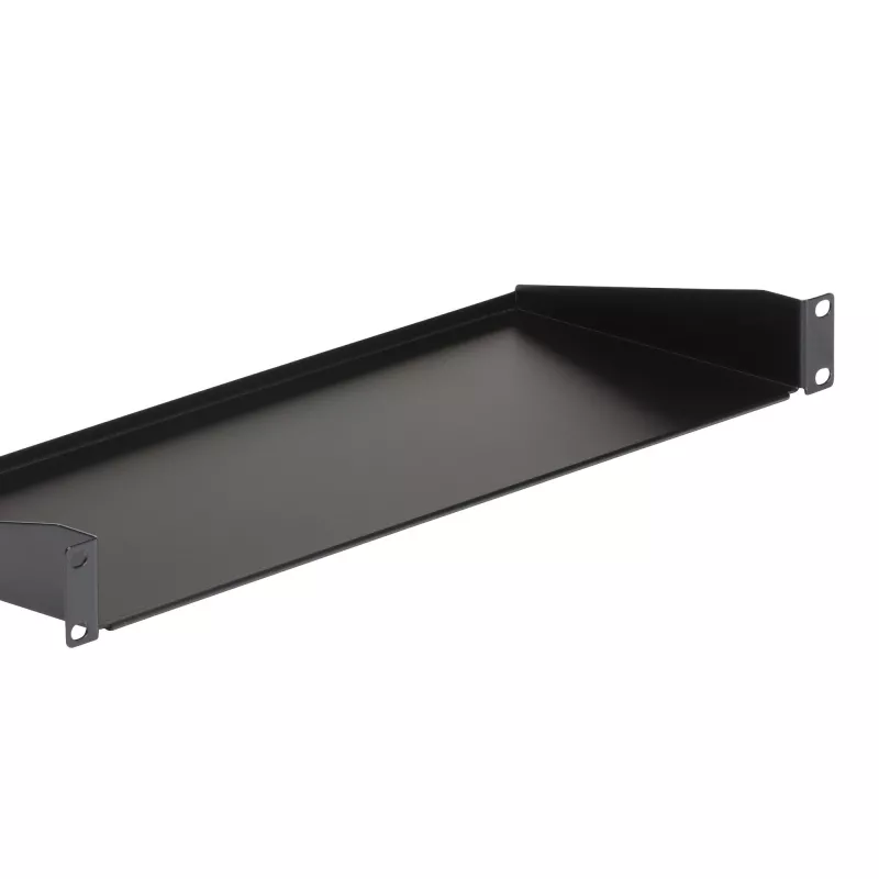 StarTech.com CABSHELF1U prateleira 1U para rack de servidor, prateleira fixa em cantilever para rack/armário de 19 polegadas, 17,7 cm (7 polegadas) de profundidade, capacidade de 15 kg (33 lb), com porcas de gaiola e parafusos, preta