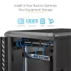 StarTech.com CABSHELF1U prateleira 1U para rack de servidor, prateleira fixa em cantilever para rack/armário de 19 polegadas, 17,7 cm (7 polegadas) de profundidade, capacidade de 15 kg (33 lb), com porcas de gaiola e parafusos, preta