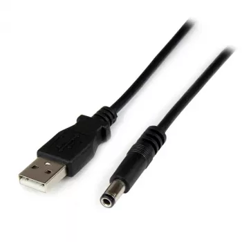 Cabo de alimentação StarTech.com USB para 5,5 mm – ficha oca tipo N – 1 m, 1 m, USB A, ficha oca tipo N
