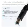 Cabo de alimentação StarTech.com USB para 5,5 mm – ficha oca tipo N – 1 m, 1 m, USB A, ficha oca tipo N