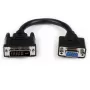 Adaptador de cabo StarTech.com 8in DVI para VGA – ficha DVI-I para conector fêmea VGA