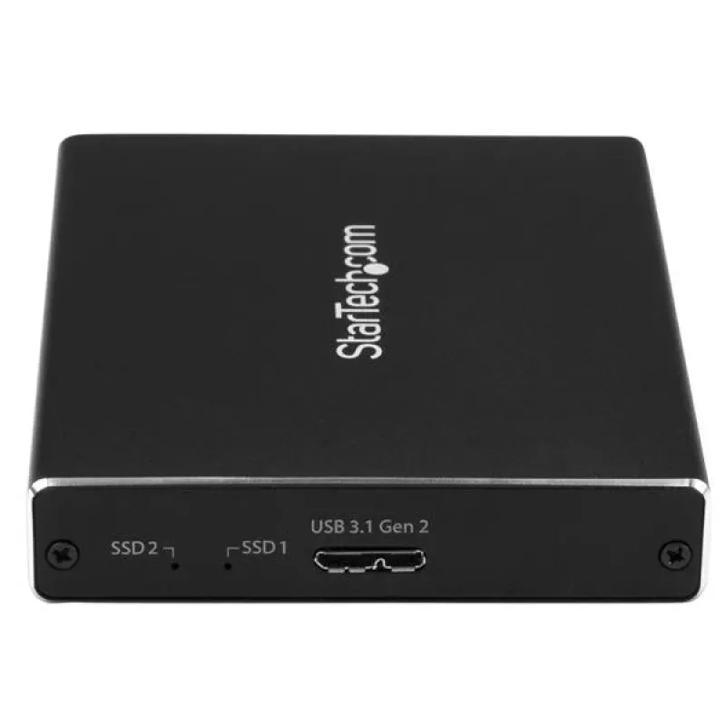 Caixa para duas unidades StarTech.com para SSD M.2 SATA - USB 3.1 (10 Gbit/s) - RAID