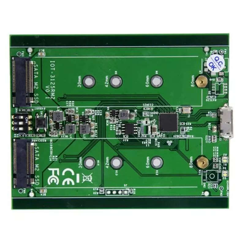 Caixa para duas unidades StarTech.com para SSD M.2 SATA - USB 3.1 (10 Gbit/s) - RAID