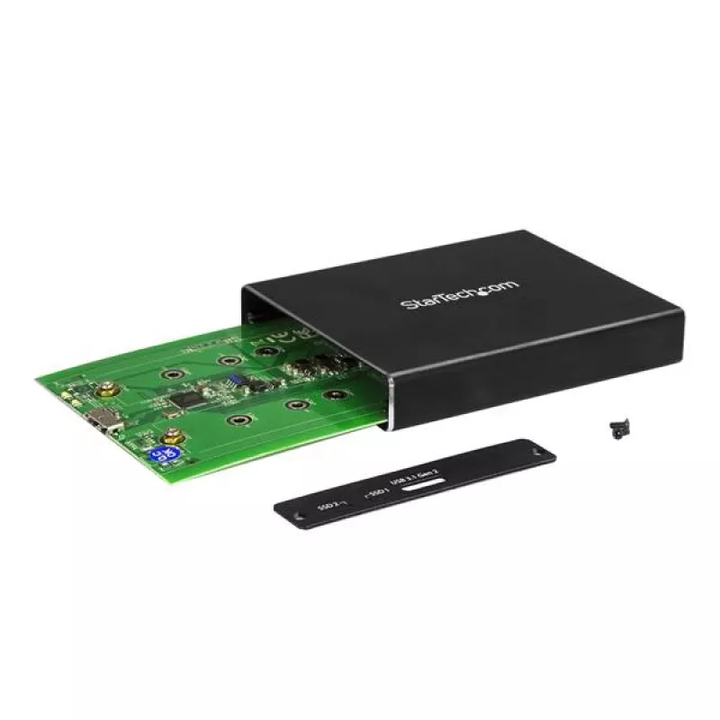 Caixa para duas unidades StarTech.com para SSD M.2 SATA - USB 3.1 (10 Gbit/s) - RAID