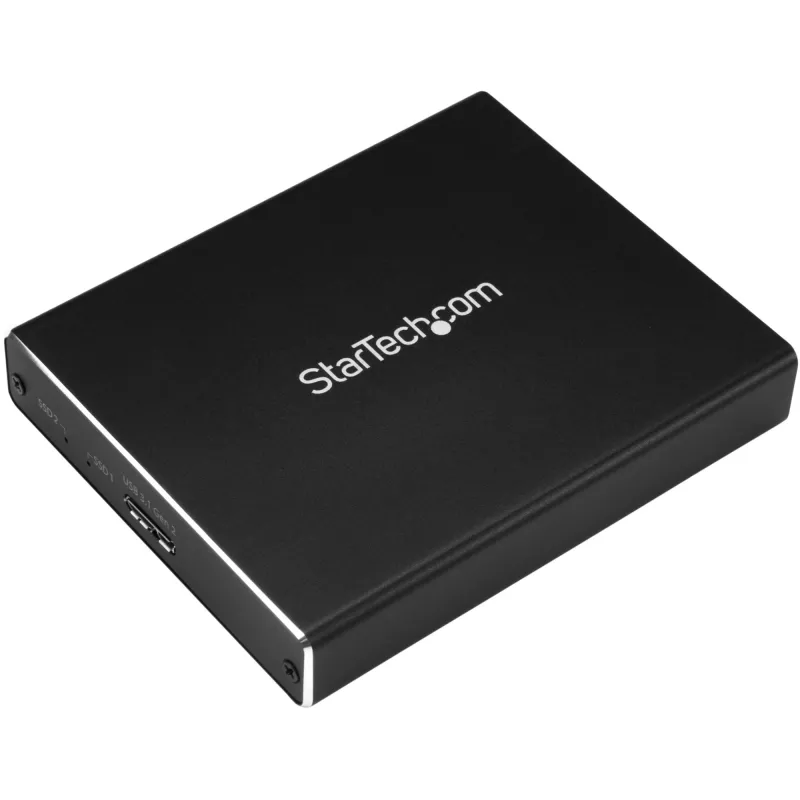 Caixa para duas unidades StarTech.com para SSD M.2 SATA - USB 3.1 (10 Gbit/s) - RAID