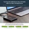 Caixa para duas unidades StarTech.com para SSD M.2 SATA - USB 3.1 (10 Gbit/s) - RAID