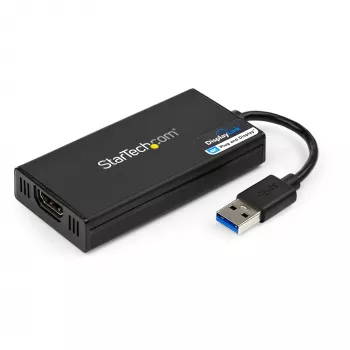 Adaptador StarTech.com USB 3.0 para HDMI - 4K 30Hz Ultra HD - certificado DisplayLink - adaptador conversor USB Type-A para HDMI para monitor - placa de vídeo e gráfica externa - Mac e Windows