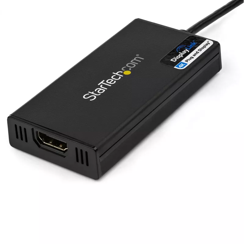Adaptador StarTech.com USB 3.0 para HDMI - 4K 30Hz Ultra HD - certificado DisplayLink - adaptador conversor USB Type-A para HDMI para monitor - placa de vídeo e gráfica externa - Mac e Windows